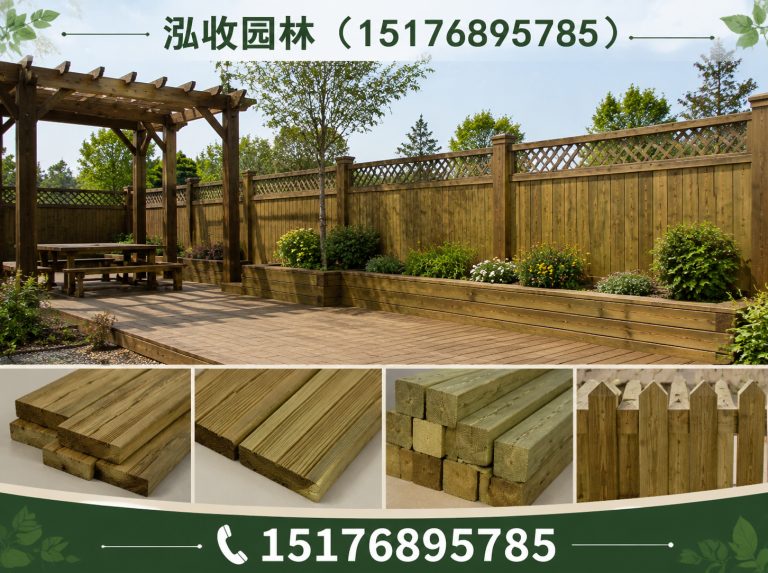 温州京津冀防腐木工程展示图